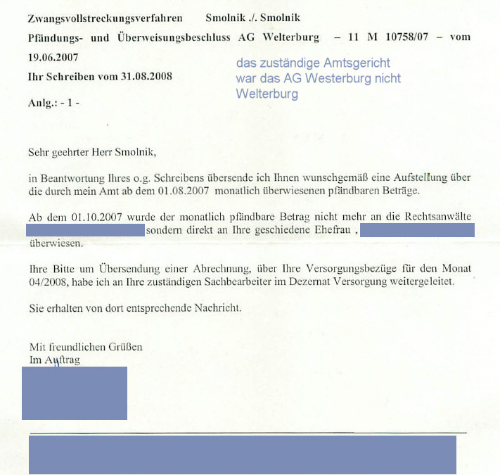 Aufstellung gepfändeter Unterhalt bis 09 2008 Seite 1 geschwärzt Aufstellung gepfändeter Unterhalt bis 09 2008 Seite 1 geschwärzt