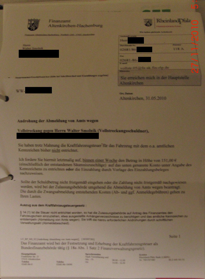 KFZ Steuer KFZ Steuer