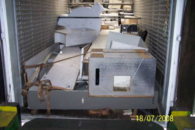 Laderaum LKW bei Rückkehr Laderaum LKW bei Rückkehr