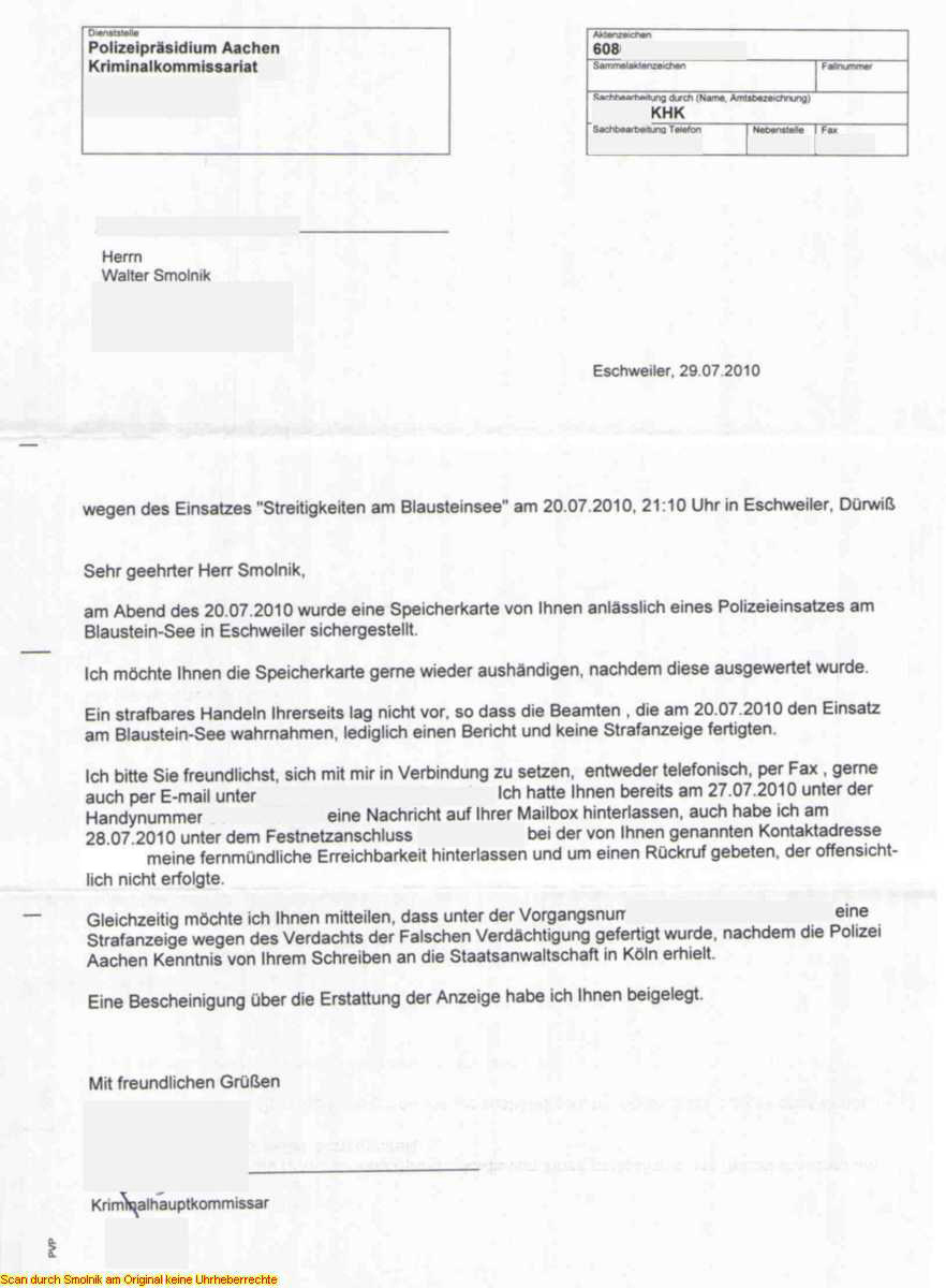 Schreiben Polizeidienststelle Aachen unleserliche Bereiche02 Schreiben Polizeidienststelle Aachen unleserliche Bereiche02