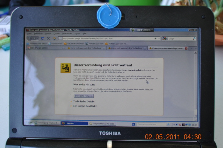 Spiegel nicht vertrauenswuerdig 4 klein Spiegel nicht vertrauenswuerdig 4 klein