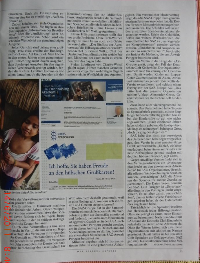 Spiegelartikel zu SAZ 2klein