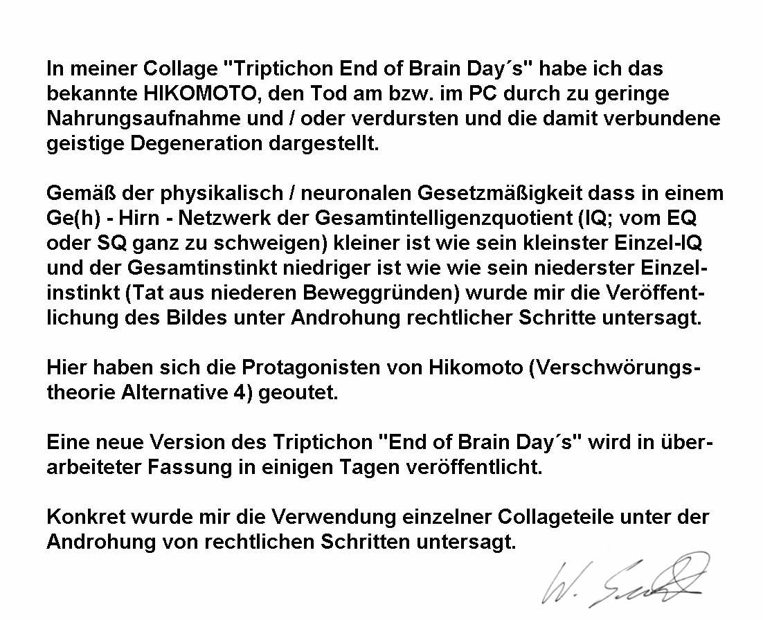 Triptichon End of Brain Days