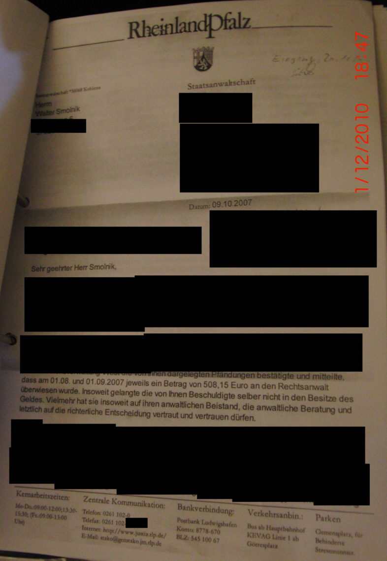 auf anwaltliche Anstiftung vertrauen drfen