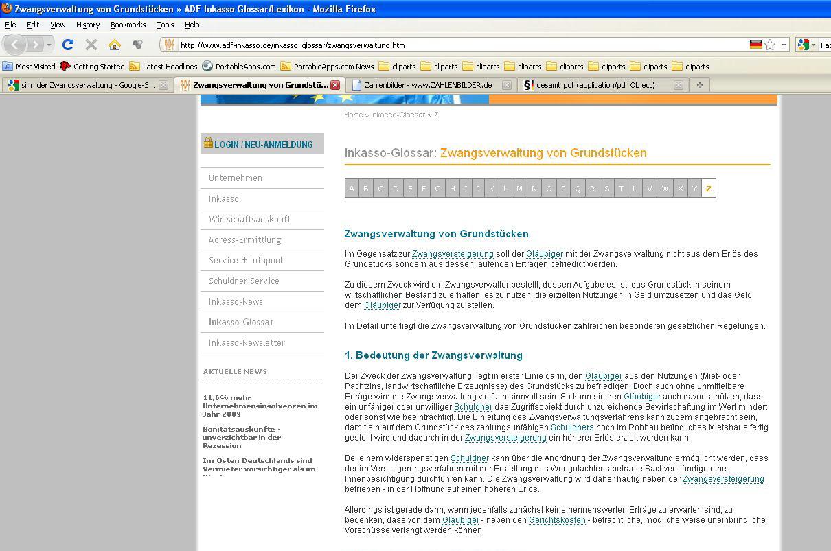 Sinn der Zwangsverwaltung