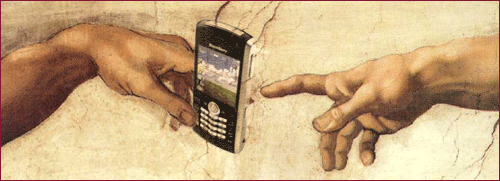 leonardo das Blackberry erschuf Gott und Adam02
